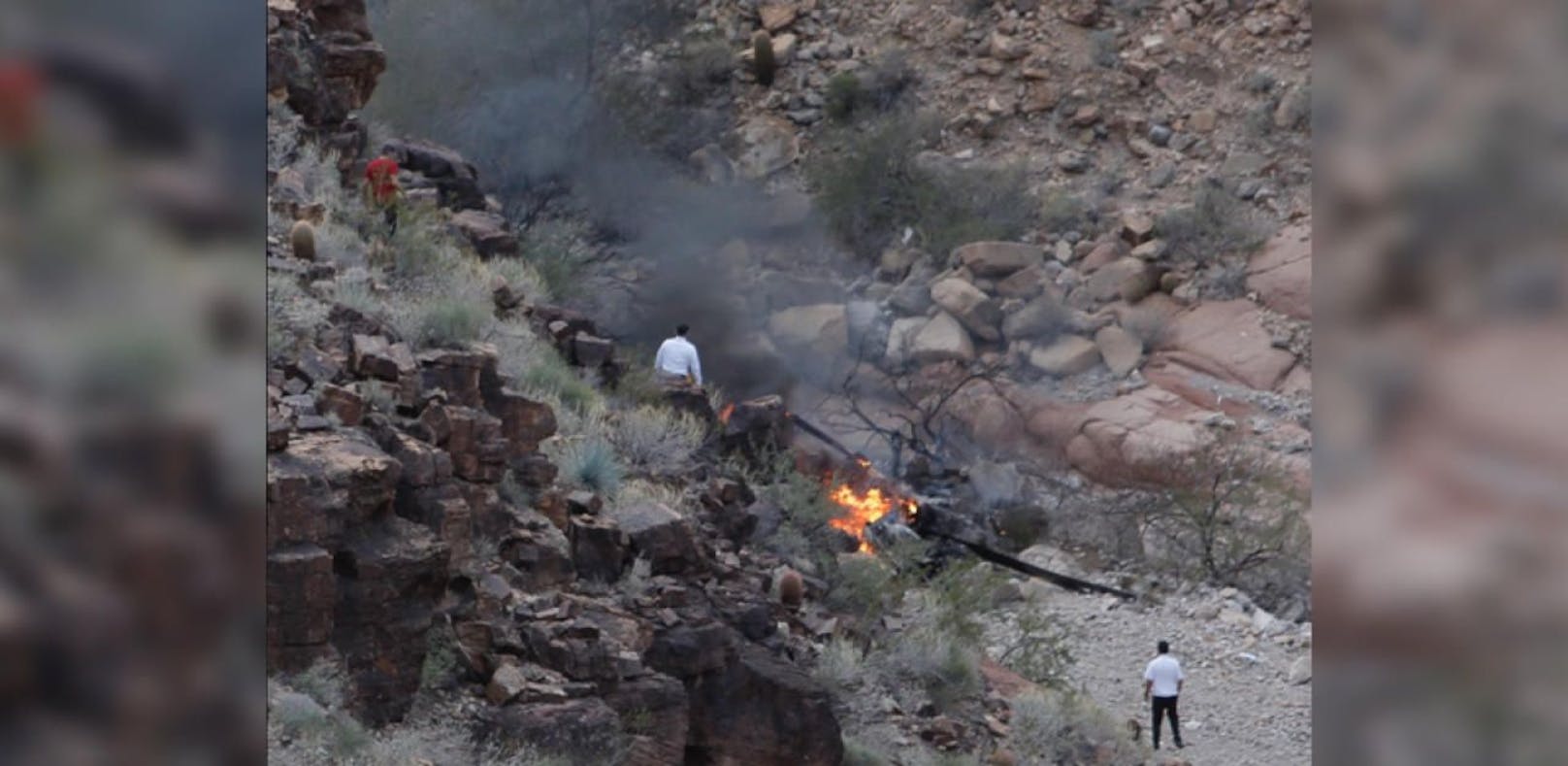 Bei einem Helikopter-Absturz am Grand Canyon sind drei Touristen ums Leben gekommen. 