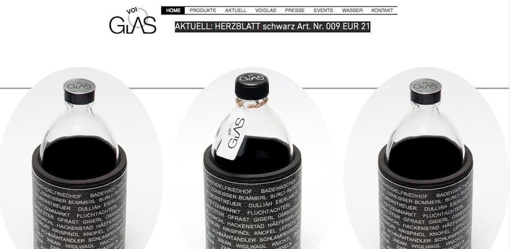 VOIGLAS - Die Trinkglasflasche für unterwegs