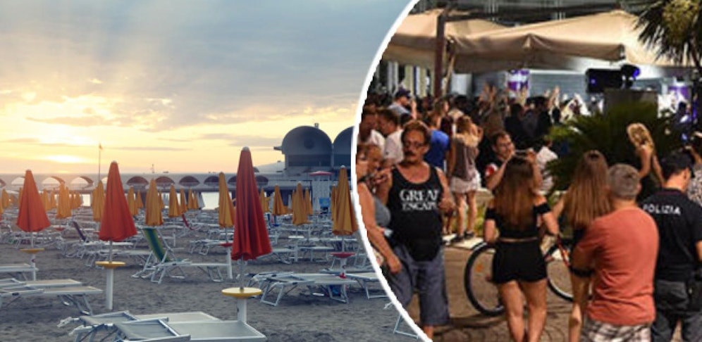 Zu Pfingsten verwandelt sich der Badeort in einen Partyort.