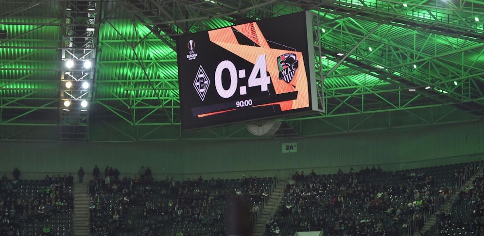 Wolfsberg gewann auswärts 4:0 bei Mönchengladbach.