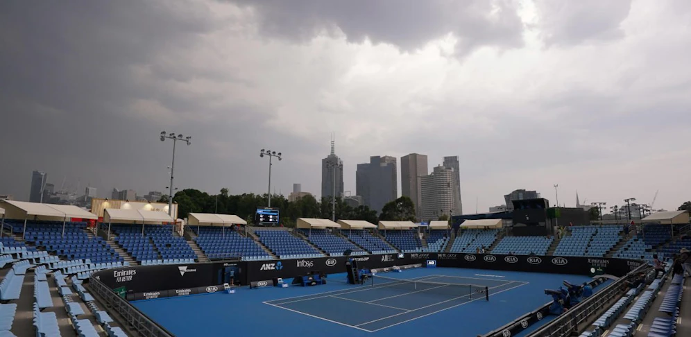 Gewitter über Melbourne.