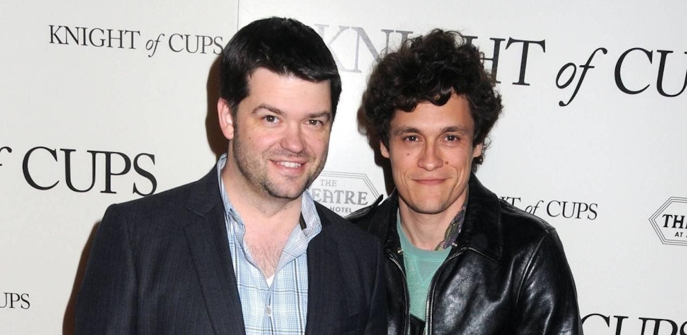Chris Miller und Phil Lord bei der "Knight Of Cups"-Premiere am 1. März 2016 in Los Angeles Premiere