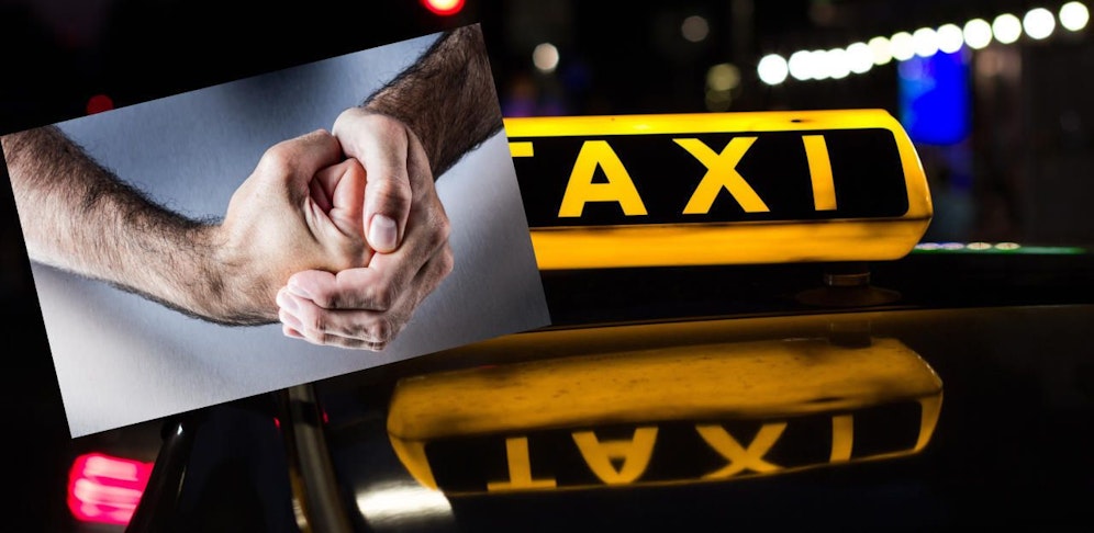 Der Fahrgast randalierte und zerstörte die Fensterscheibe des Taxis.