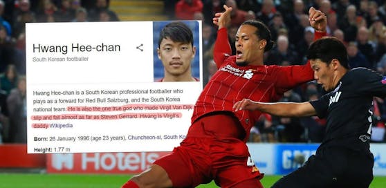 Hee-chan Hwang ließ Weltverteidiger Virgil van Dijk ins Leere rutschen, wird dafür gefeiert.