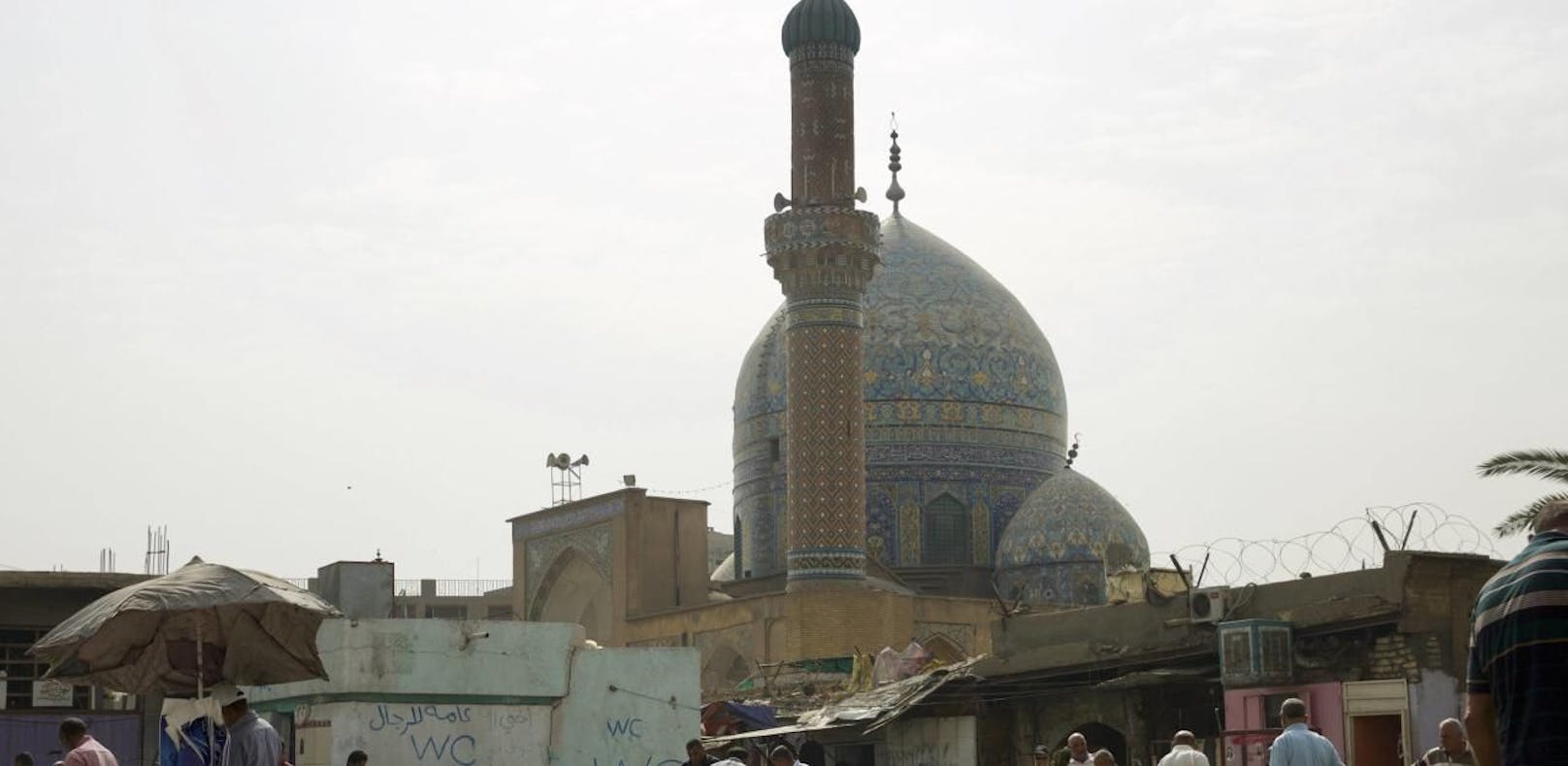 Nahe einer Moschee in Bagdad gab es eine Explosion.