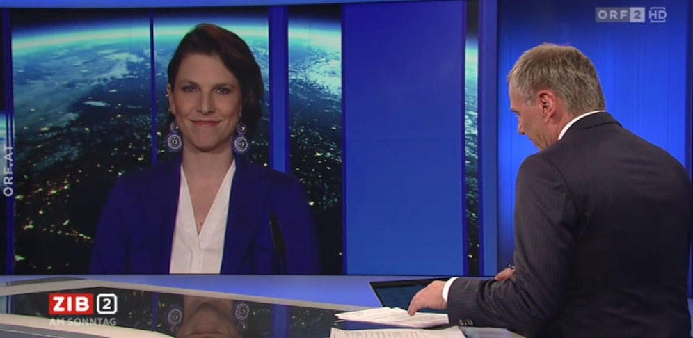 Europaministerin Karoline Edtstadler missglückte bei Armin Wolf in der ZIB2 eine Formulierung.