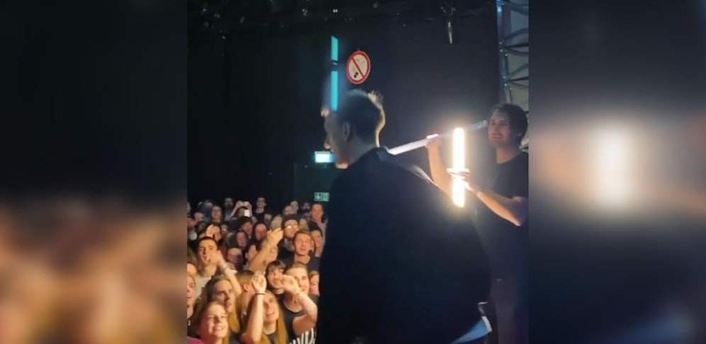 Eine beeindruckende Lichtshow gab es trotz Stromausfall trotzdem.