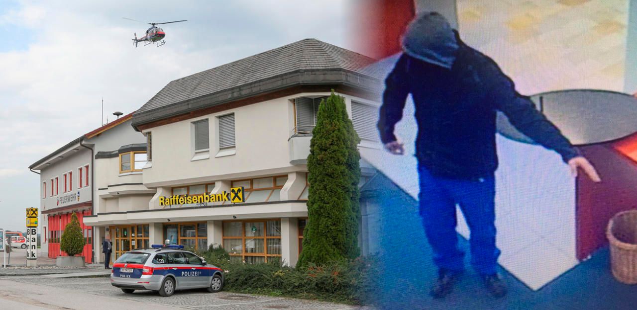 Heute.at - Im Kapuzen-Pulli: Mann überfiel Raika-Filiale