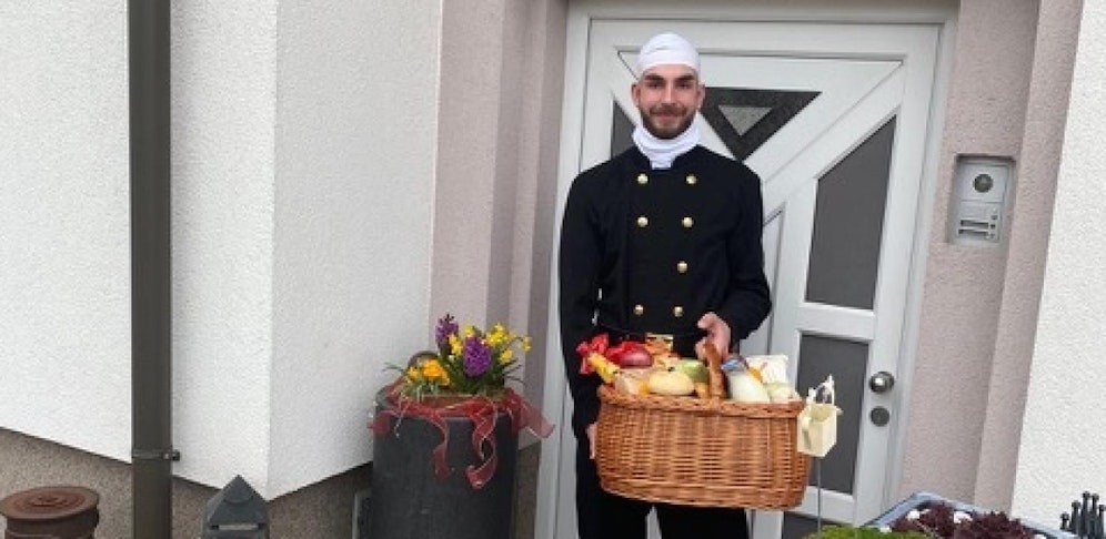  Rauchfangkehrer Joachim Vielmetti jun. erledigt momentan auch Einkaufsdienste.