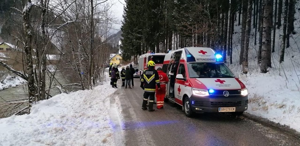 Ein Foto von der Einsatzstelle