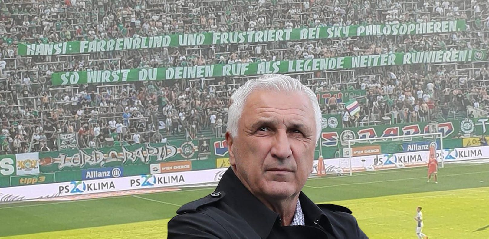 Hans Krankl wurde von den Rapid Ultras wegen seines Hemdes kritisiert. Die Vereins-Ikone zeigt sich getroffen.