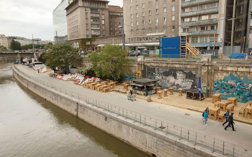 Heuer werden sechs Lokal-Flächen am Wiener Donaukanal neu vergeben.