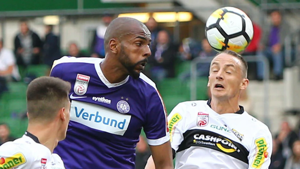 Die Austria im Duell mit Altach.