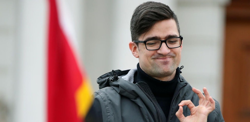 Martin Sellner, der Sprecher der "Identitären Bewegung Österreich" (IBÖ) soll auf den Linzer Burschenbundball kommen.