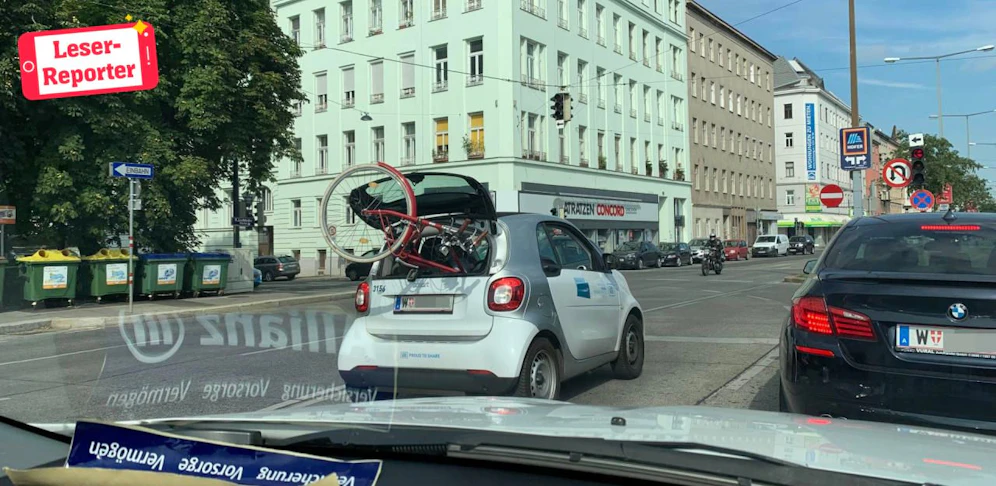 "Fahrradfahrern mal anders", schreibt der Leserreporter .