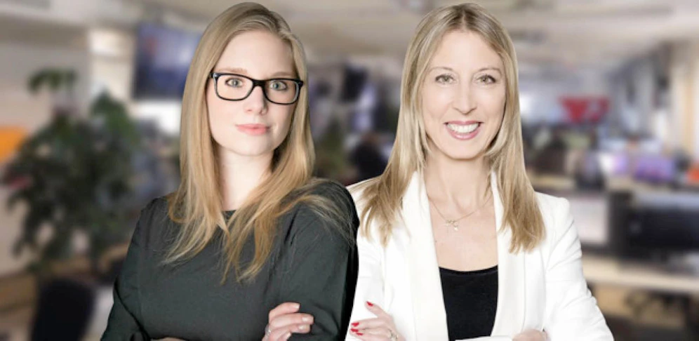Maria Jelenko (rechts im Foto) und Jacqueline Büchi (links im Foto)