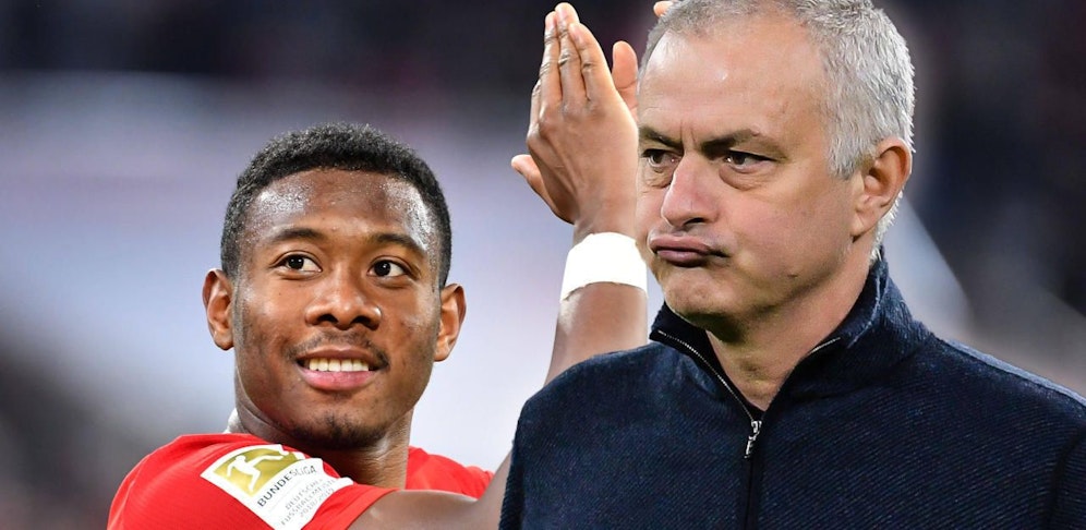 David Alaba und Jose Mourinho.