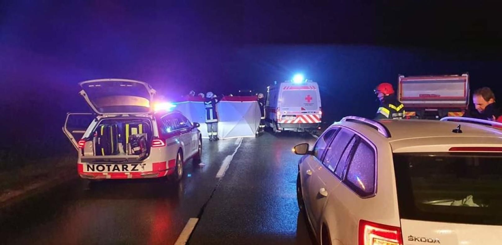Lkw erfasste Fußgänger in Obersiebenbrunn – tot
