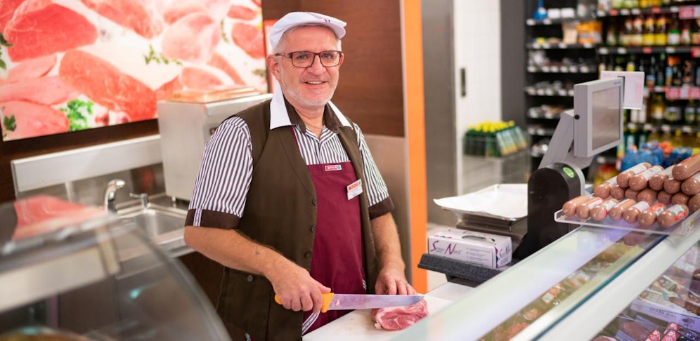 Franz Hauer ist heute Leiter der Feinkostabteilung bei SPAR.