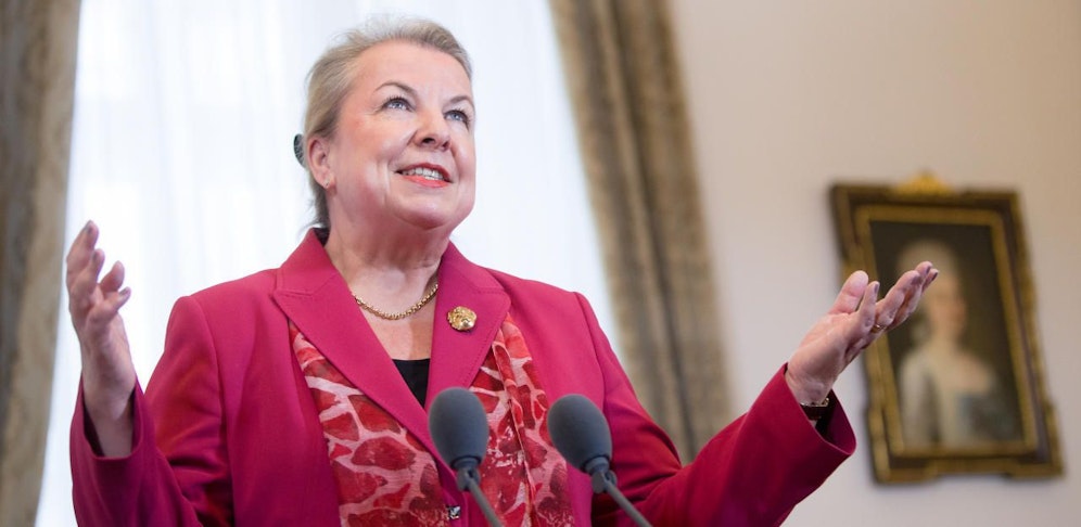 Gesundheitsministerin Beate Hartinger-Klein (FPÖ) anl. einer Sitzung des Ministerrates am Mittwoch, 07. März 2018, in Wien.