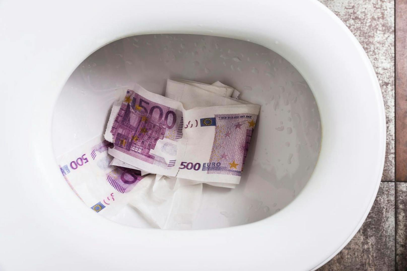 Geldscheine verstopften in Genf mehrere Toiletten.