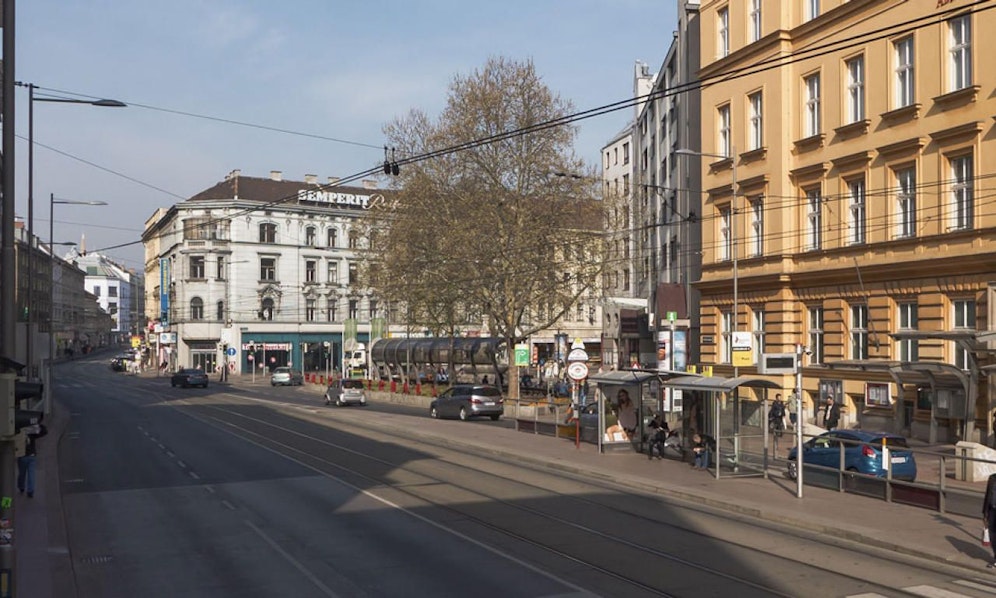Der Elterleinplatz im 17. Wiener Gemeindebezirk Hernals.