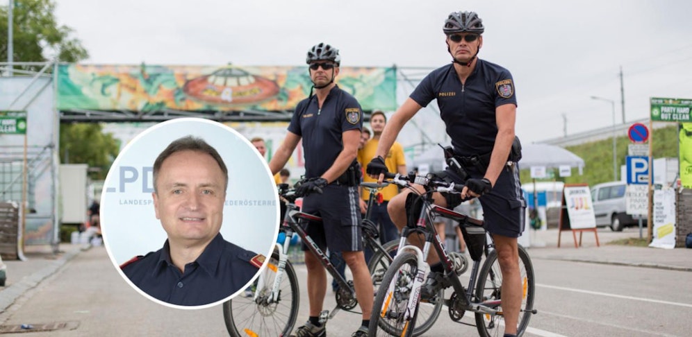 Franz Bäuchler (kl. Foto) und seine Polizisten sorgen für Sicherheit.