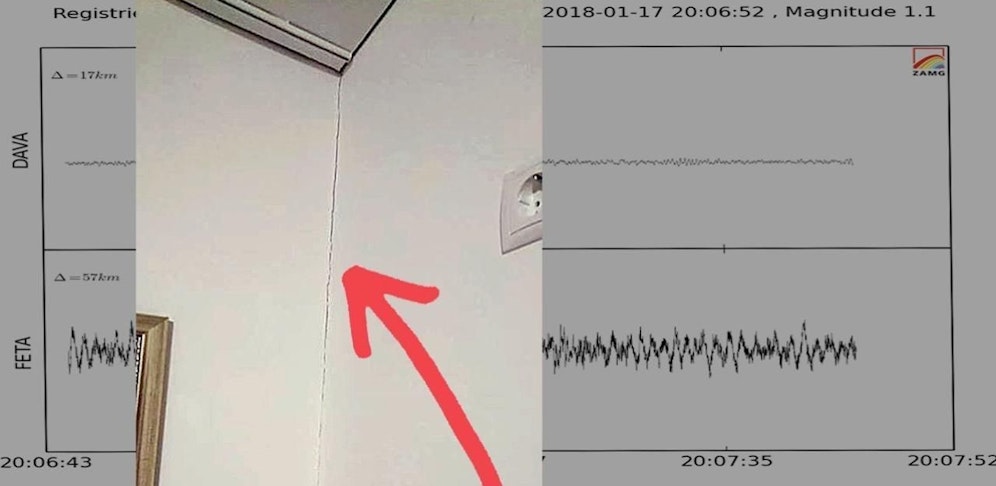 Schäden nach Beben in Vorarlberg