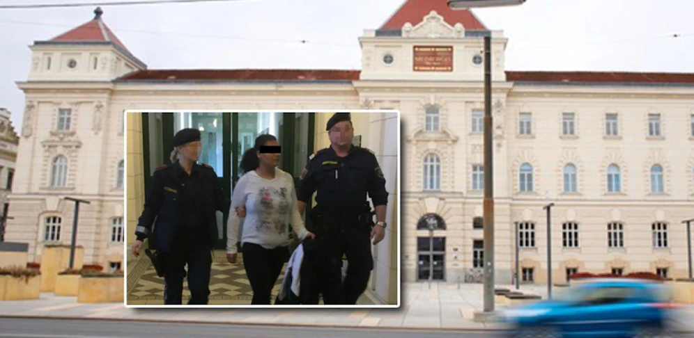 Tschechin (36) in St. Pölten vor Gericht.