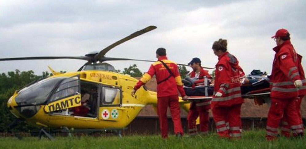 Die Frau wurde mit dem C2-Heli nach St. Pölten geflogen