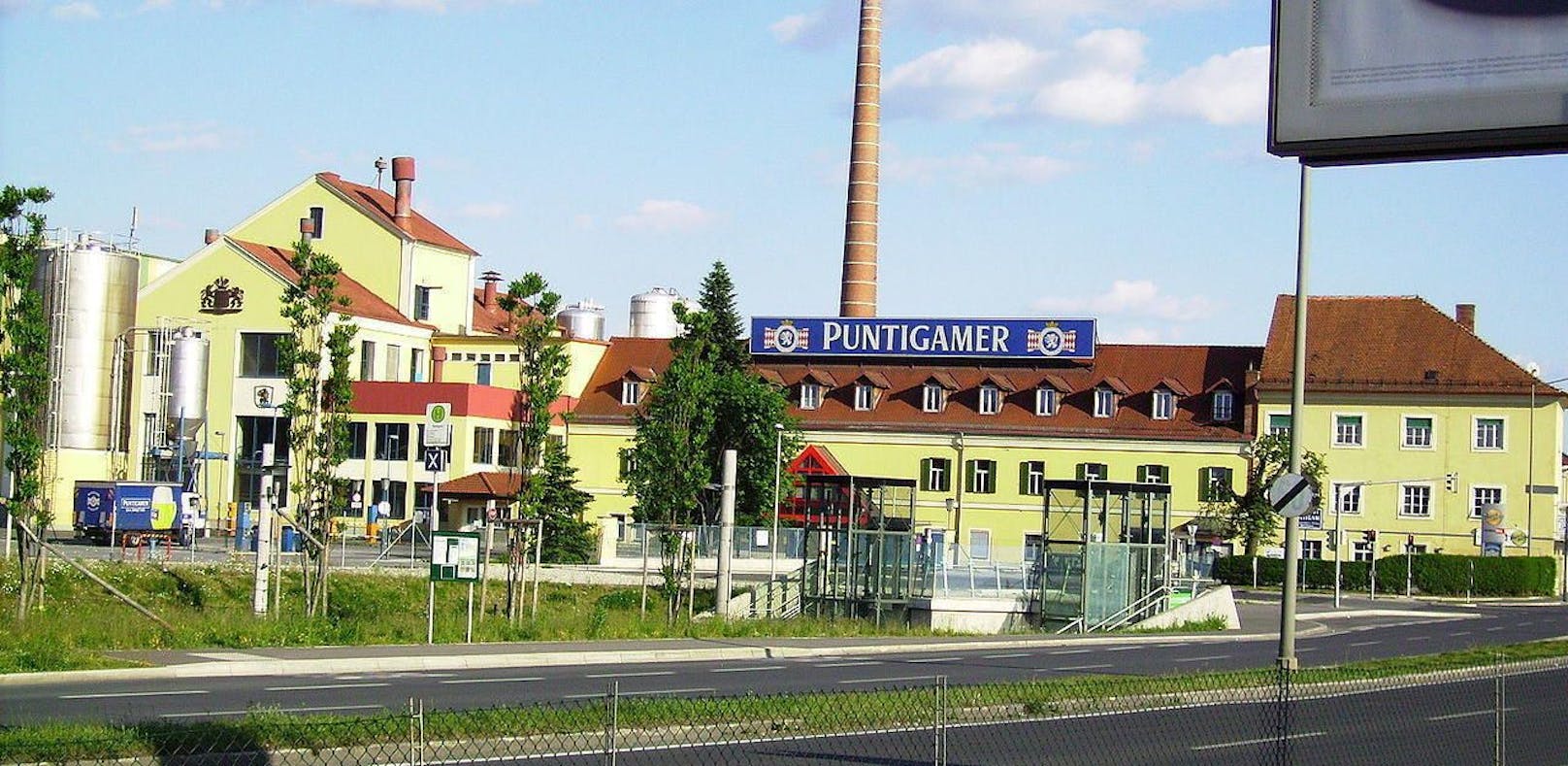 Die Brauerei Puntigam in Süden von Graz.