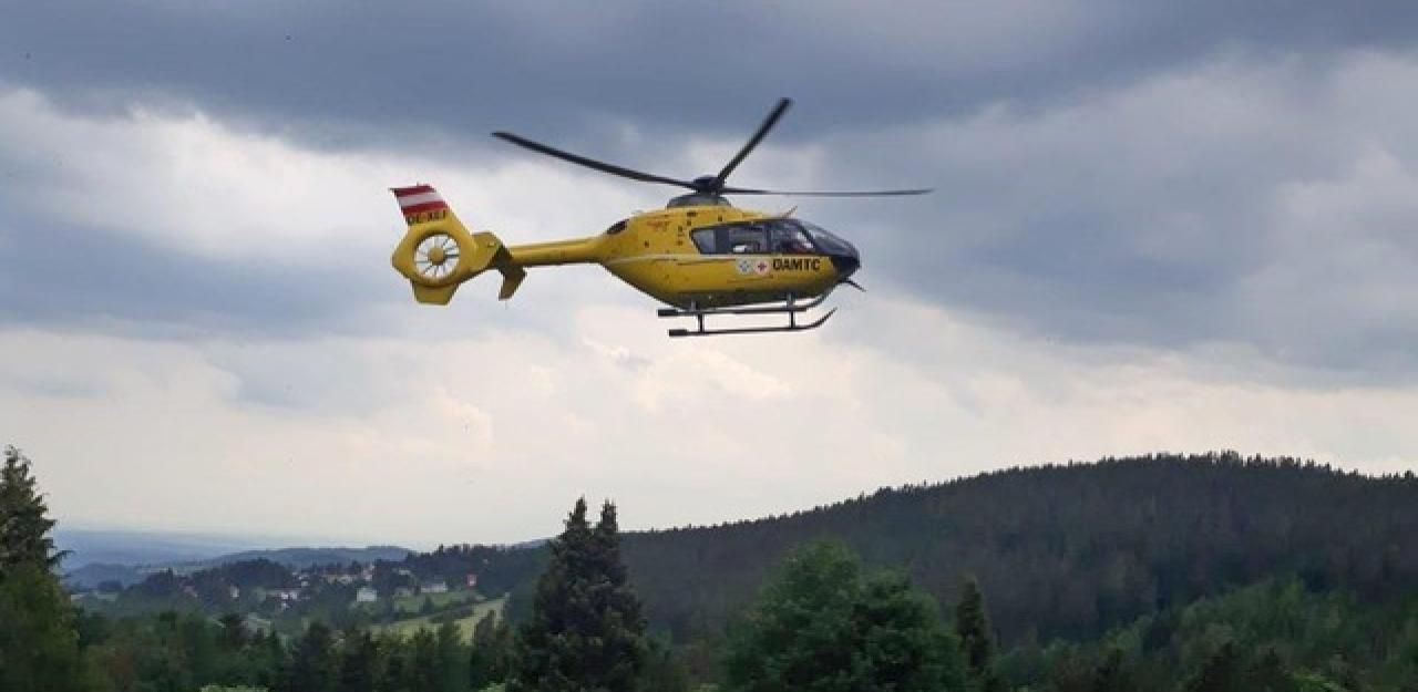 Auch der Christophorus-Rettungshubschrauber stand im Einsatz.