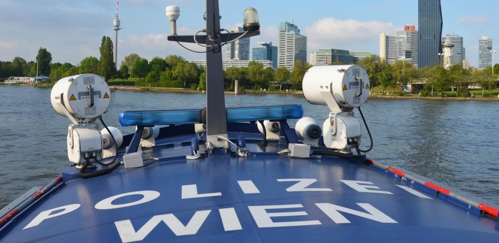 Boot der Wiener Wasserpolizei.