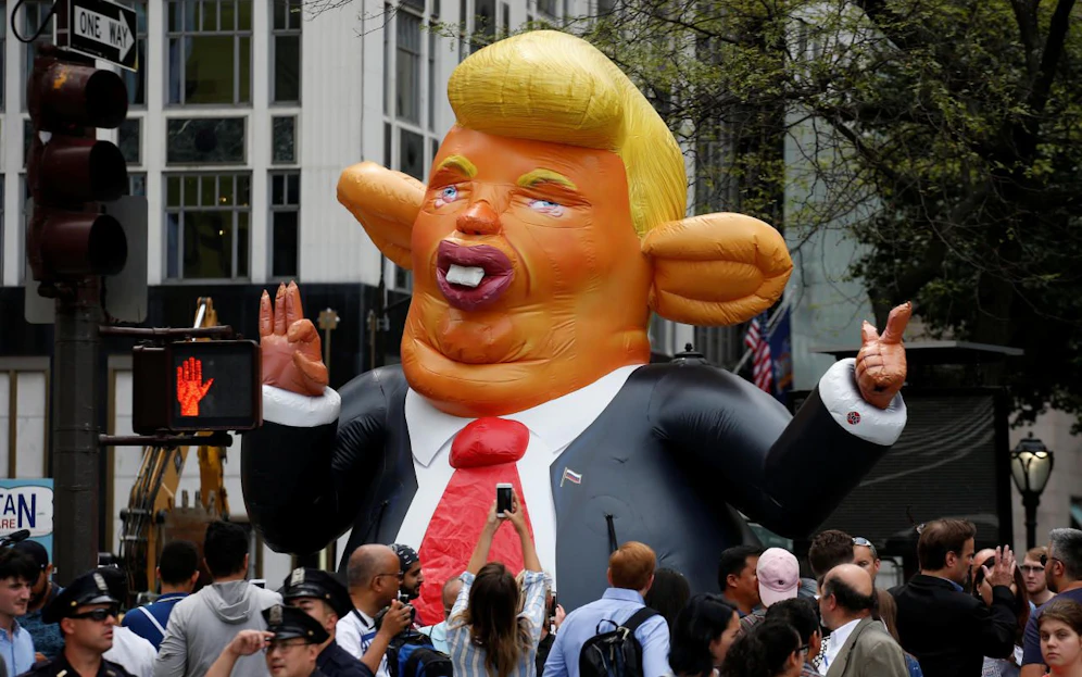 "Trump Rat" thront seit Montagabend (Ortszeit) im Big Apple