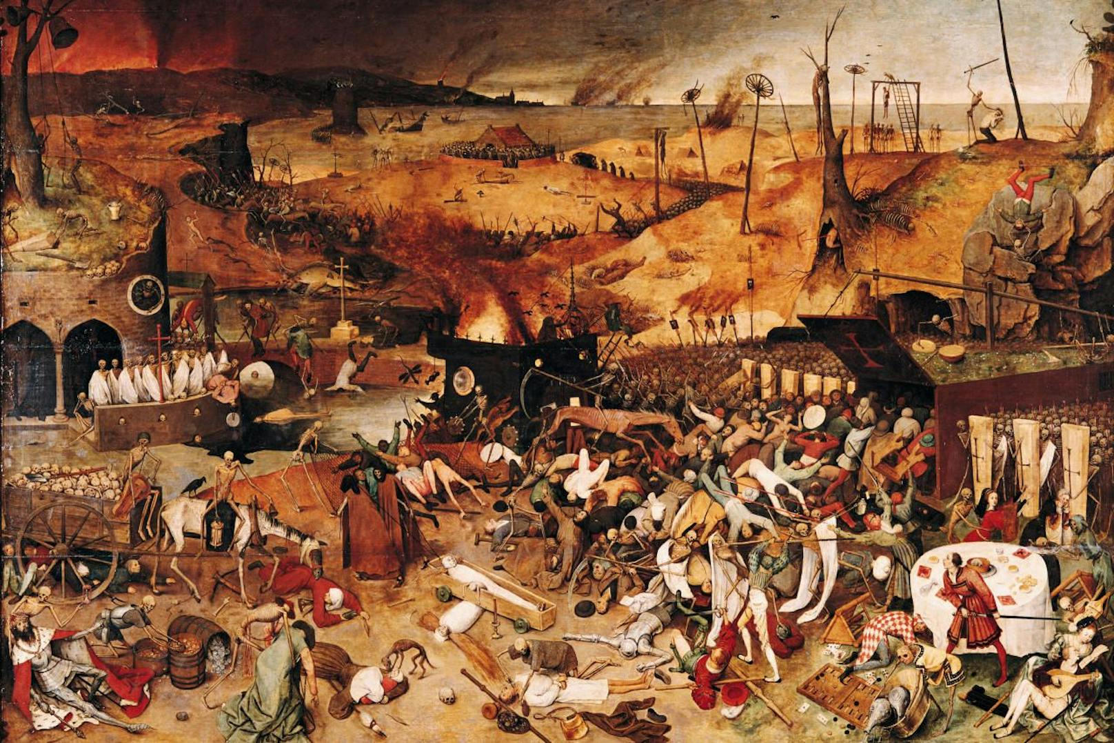 Das Gemälde &quot;Triumph des Todes&quot; von Pieter der Ältere, um 1562.