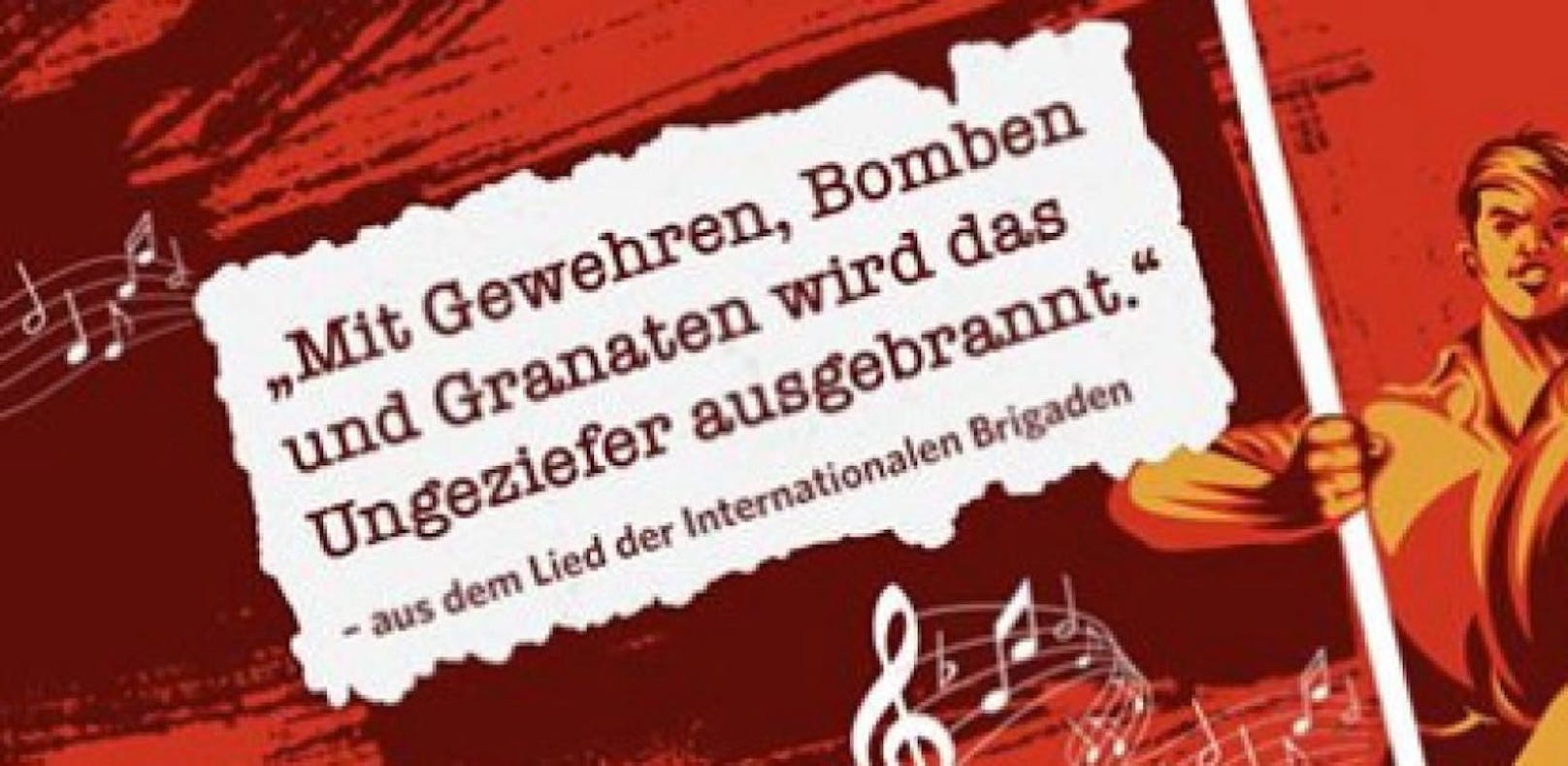 Passage des &quot;Kampfliedes&quot;, das in einem Link auf der Homepage der SPÖ Sulz im Weinviertel zu finden war, gepostet von der FPÖ Linz.