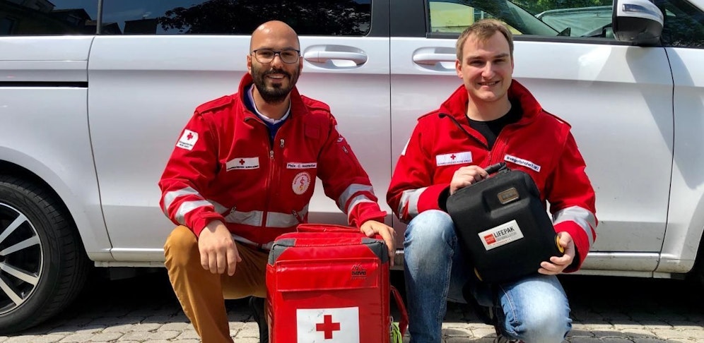 Christoph Holzhacker und Philipp Weingartshofer wurden zu Lebensrettern.