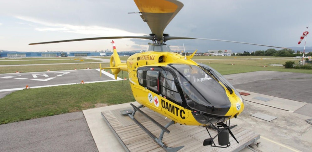 Der schwer verletzte Reiter wurde mit dem Heli ins Spital geflogen.