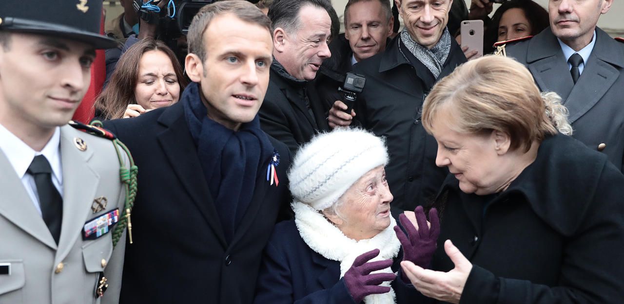 Heute.at - 101-Jährige hält Merkel für Macrons Ehefrau