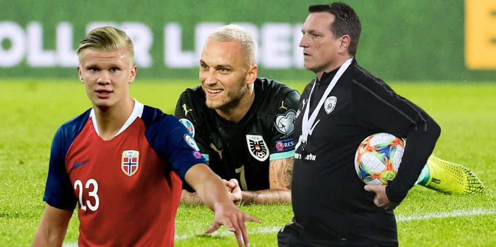 Zwei der möglichen Gegner für Arnautovic und Co.: Haaland (l.) und Herzog (r.)