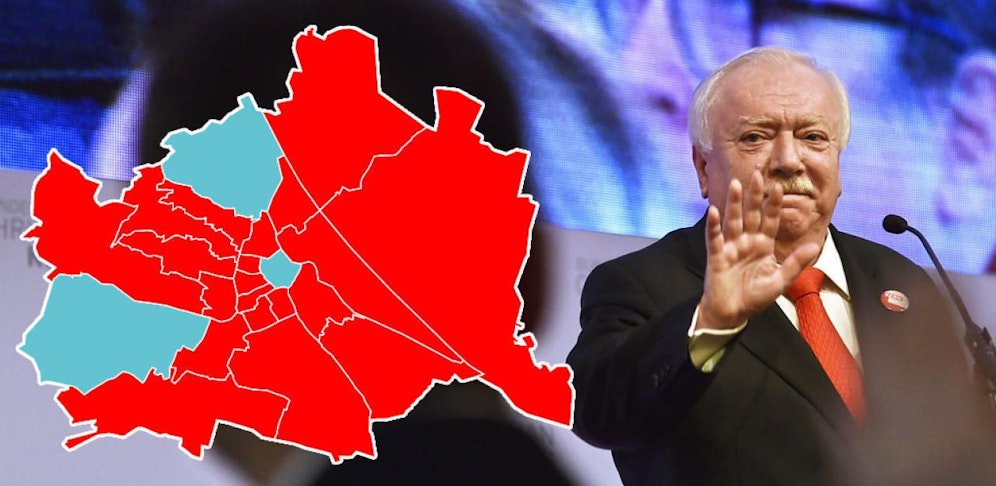 Michael Häupl konnte die "rote Festung" Wien halten, die SPÖ erreichte 35 Prozent.