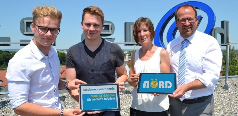 Andreas Hubmaier, Florian Krumböck, Verena Schmidt und Bernhard Ebner (v.l.n.r.) präsentierten das Projekt am Dienstag.