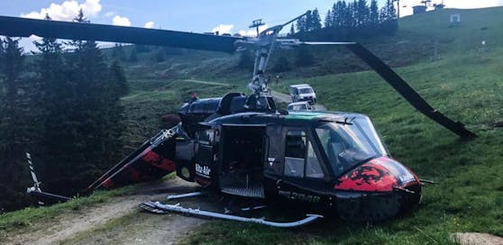 Der Hubschrauber ist zerstört.