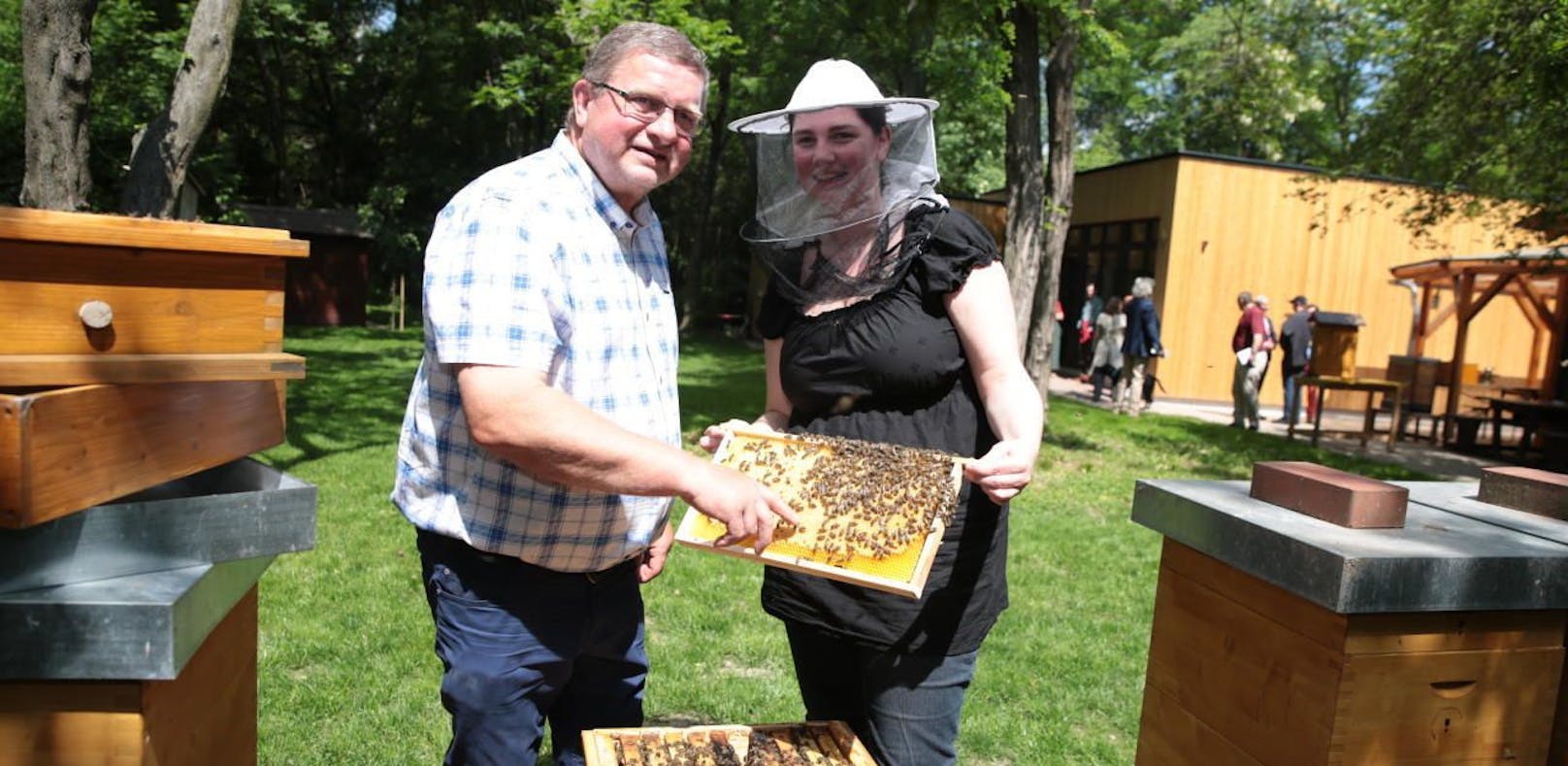 Bienen summen in der neuen Imkerschule