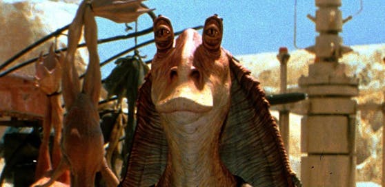 Jar Jar Binks in "Star Wars Episode I - Die dunkle Bedrohung"