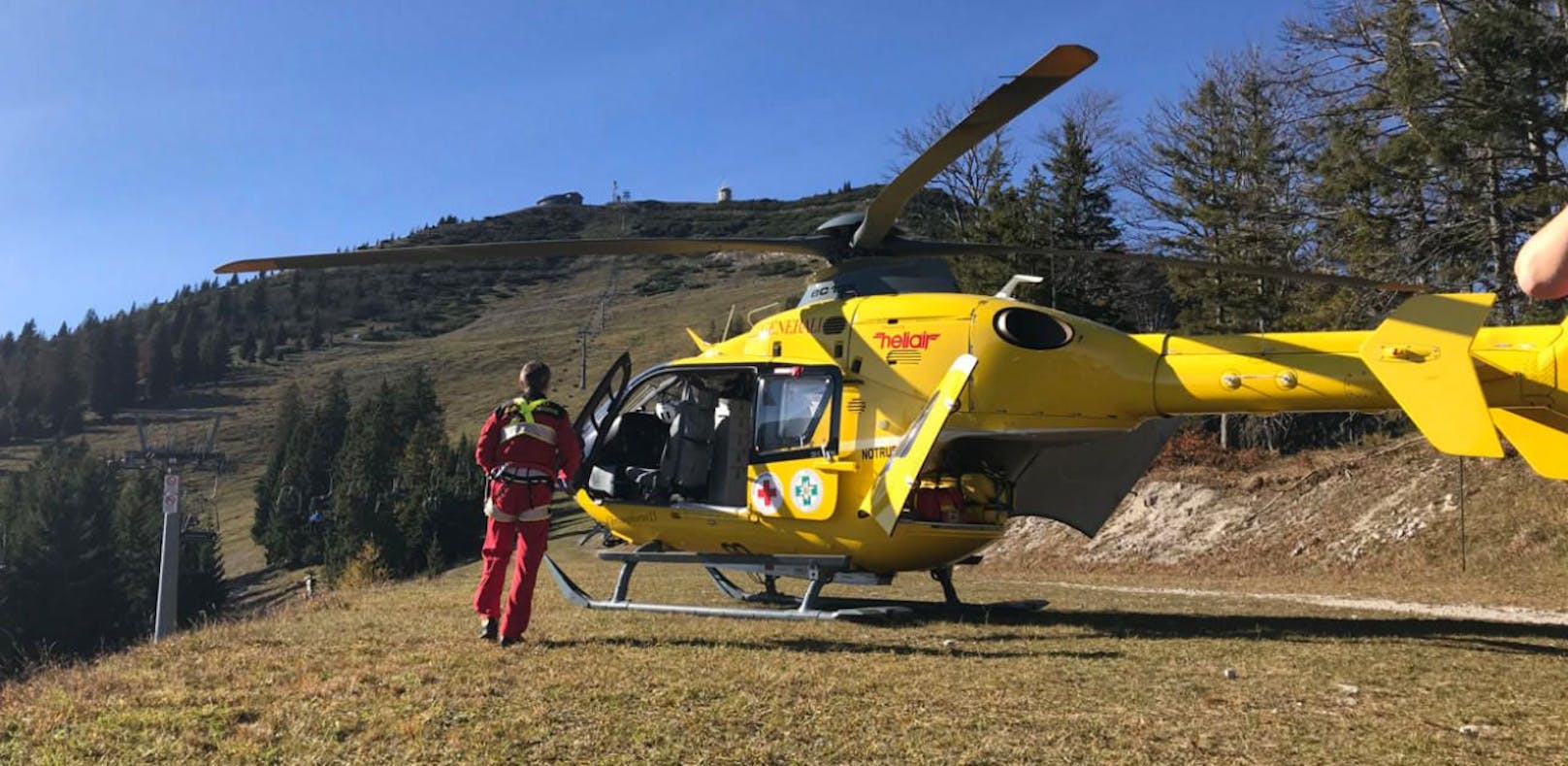 Unfall am Berg: Sportler per Heli ins Spital geflogen