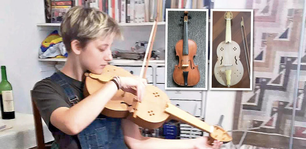 Isabella W. (22) vermisst ihre Mittelalter-Fiedel; auch eine Barock-Violine wurde entwendet.