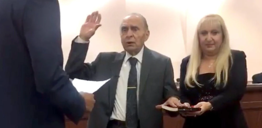 Vito Perillo bei seiner Angelobung am 3. Jänner 2018.