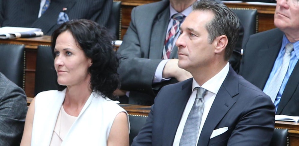 Zwei der wenigen, die reagierten: Eva Glawischnig und Heinz-Christian Strache.