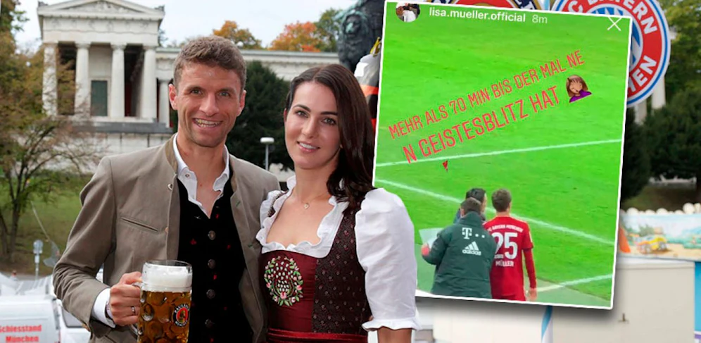 Thomas Müller und seine Frau Lisa.